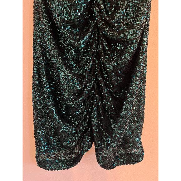 NWT City Chic Sequin Mini Dress Womens Sz 18 Green Y2K Glam Party Cocktail - Picture 16 of 16